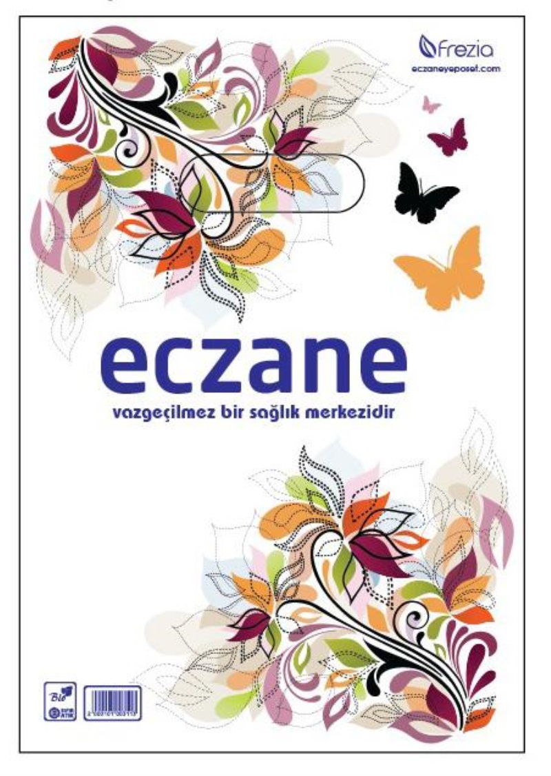 Bio El Geçme Eczane Poşeti (Kelebek) - 22 x 32 Cm (1 Paket 200 Adet)
